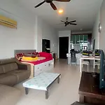 Apartment In Central Jb With Sea View, City View, Balcony, Free Wifi And Free Parking